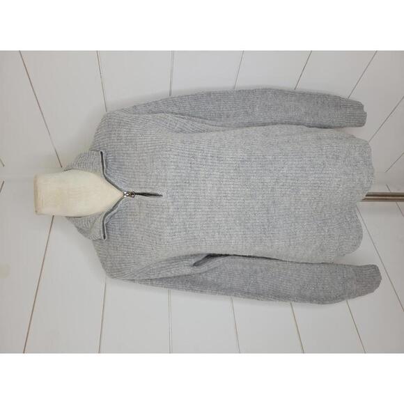 American Eagle Outfitters medium gray 1/4 zip sweater - Picture 1 of 5